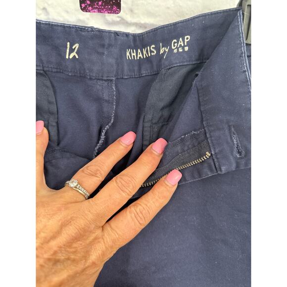 Gap Women's Navy Chino Shorts 12 - Picture 3 of 3